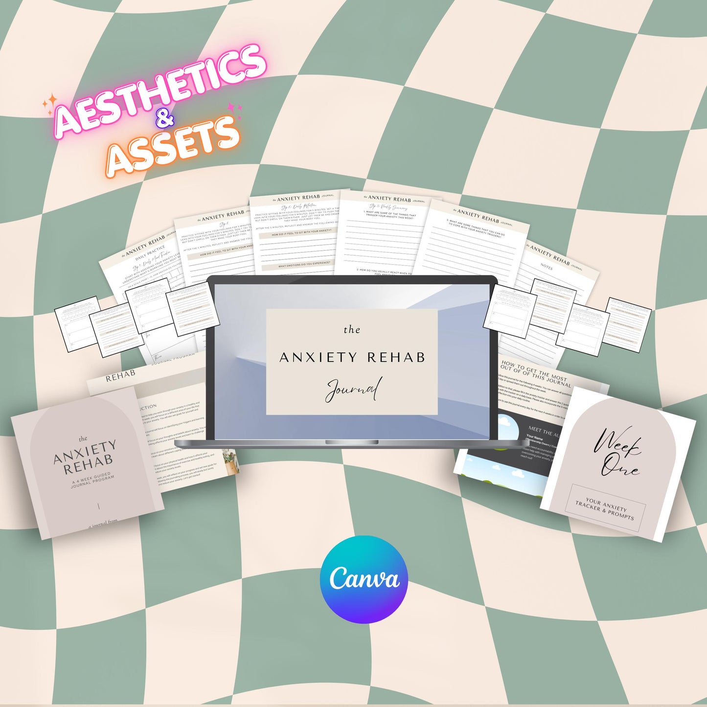 Anxiety Relief Journal – Canva Template