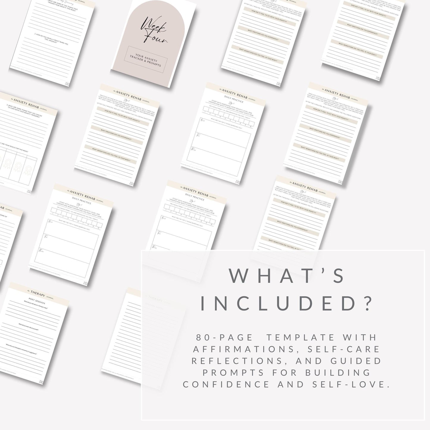 Anxiety Relief Journal – Canva Template