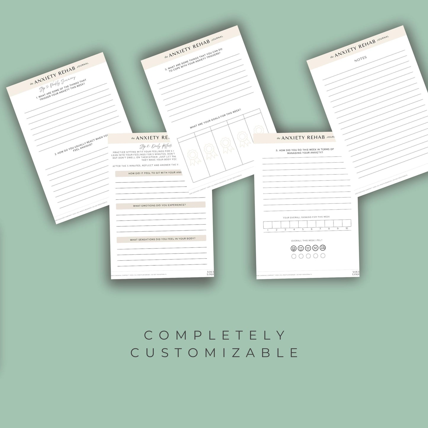 Anxiety Relief Journal – Canva Template