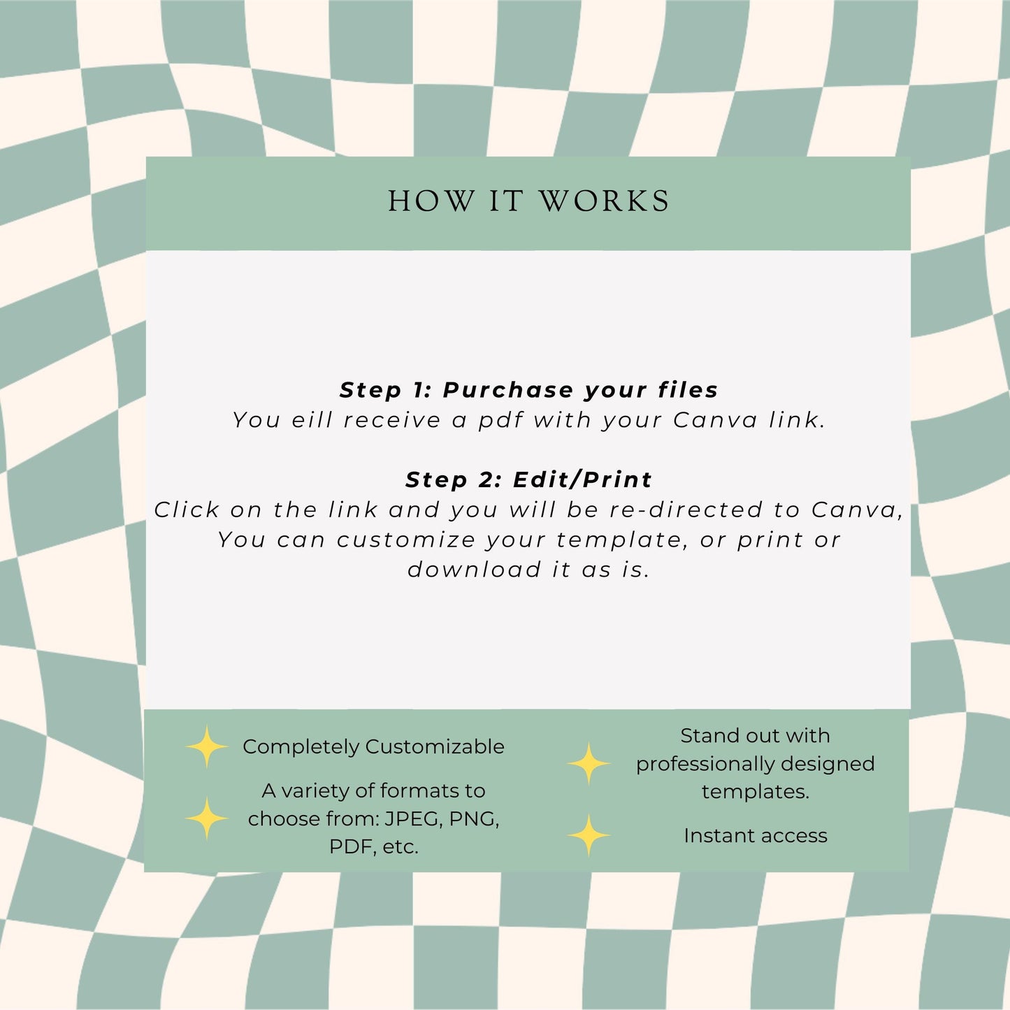 Anxiety & Worry Less Affirmation Cards – Canva Template
