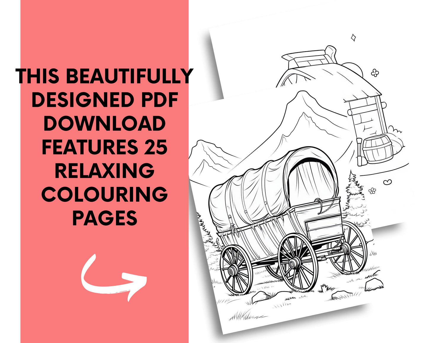 Rodeo Colouring Book | 25 Printable Pages | Cowboy and Western Theme | Instant Download | Adult and Kids Colouring Pages