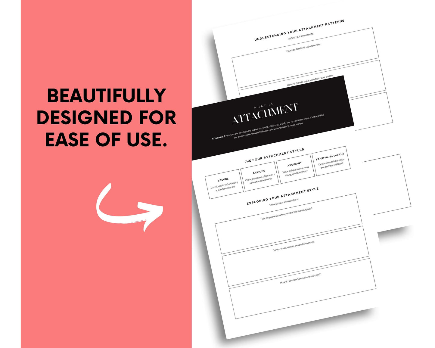a black and white image with the words, beautifully designed for ease of use