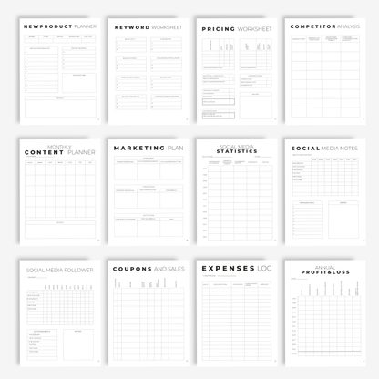 67-Page Ultimate Business Planner | Organize, Grow & Succeed! (Canva Template)