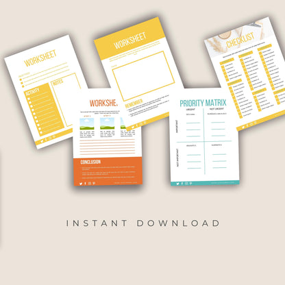 The Ultimate 12-Week Healthy Living Workbook (Digital Download)