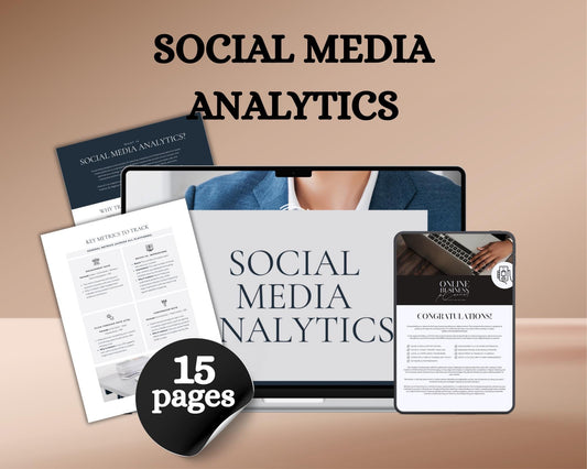 Social Media Analytics Template | Track and Measure Your Performance with Editable Reports and Insights