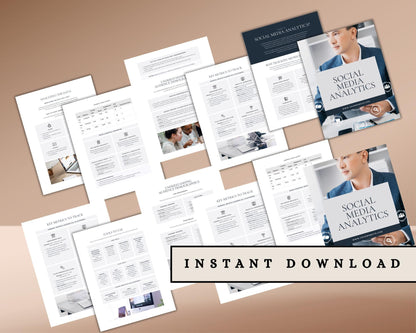 Social Media Analytics Template | Track and Measure Your Performance with Editable Reports and Insights
