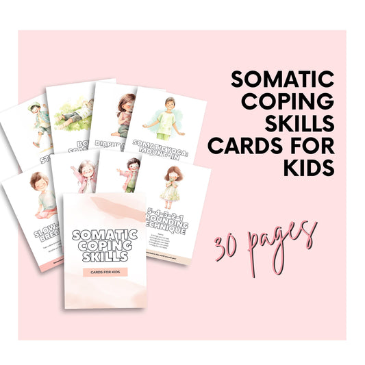 Somatic Coping Skills Cards for Kids – Printable PDF
