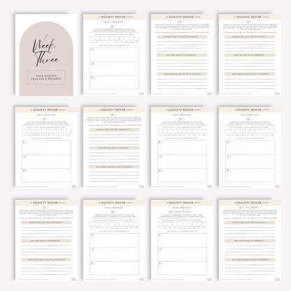 Anxiety Relief Journal – Canva Template