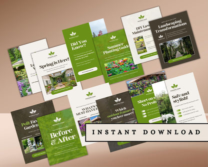 Landscape Social Media Post | Editable Canva Template to Showcase Your Landscaping Services & Attract Clients