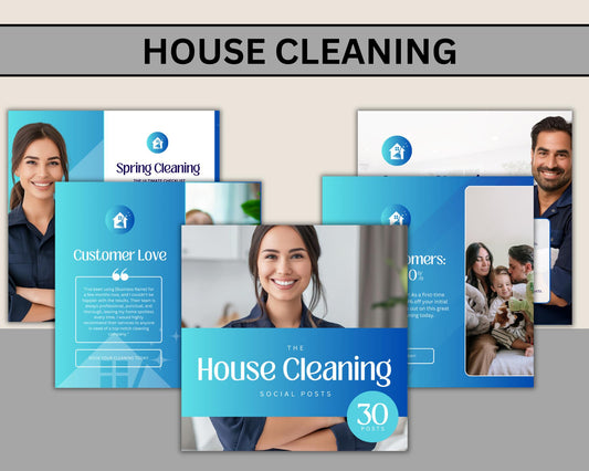 House Cleaning Social Media Post | Editable Canva Template to Promote Your Cleaning Services & Attract Clients