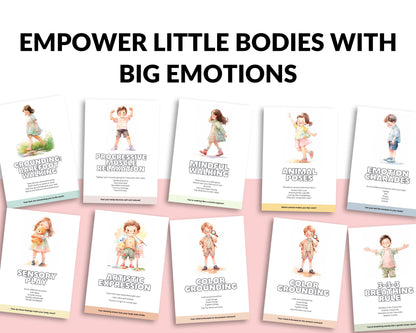Somatic Coping Skills Cards for Kids – Printable PDF