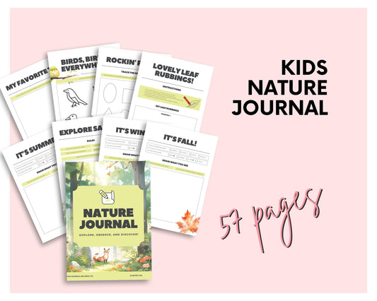 Kids Nature Journal – Outdoor Exploration Activity Book (PDF Download)