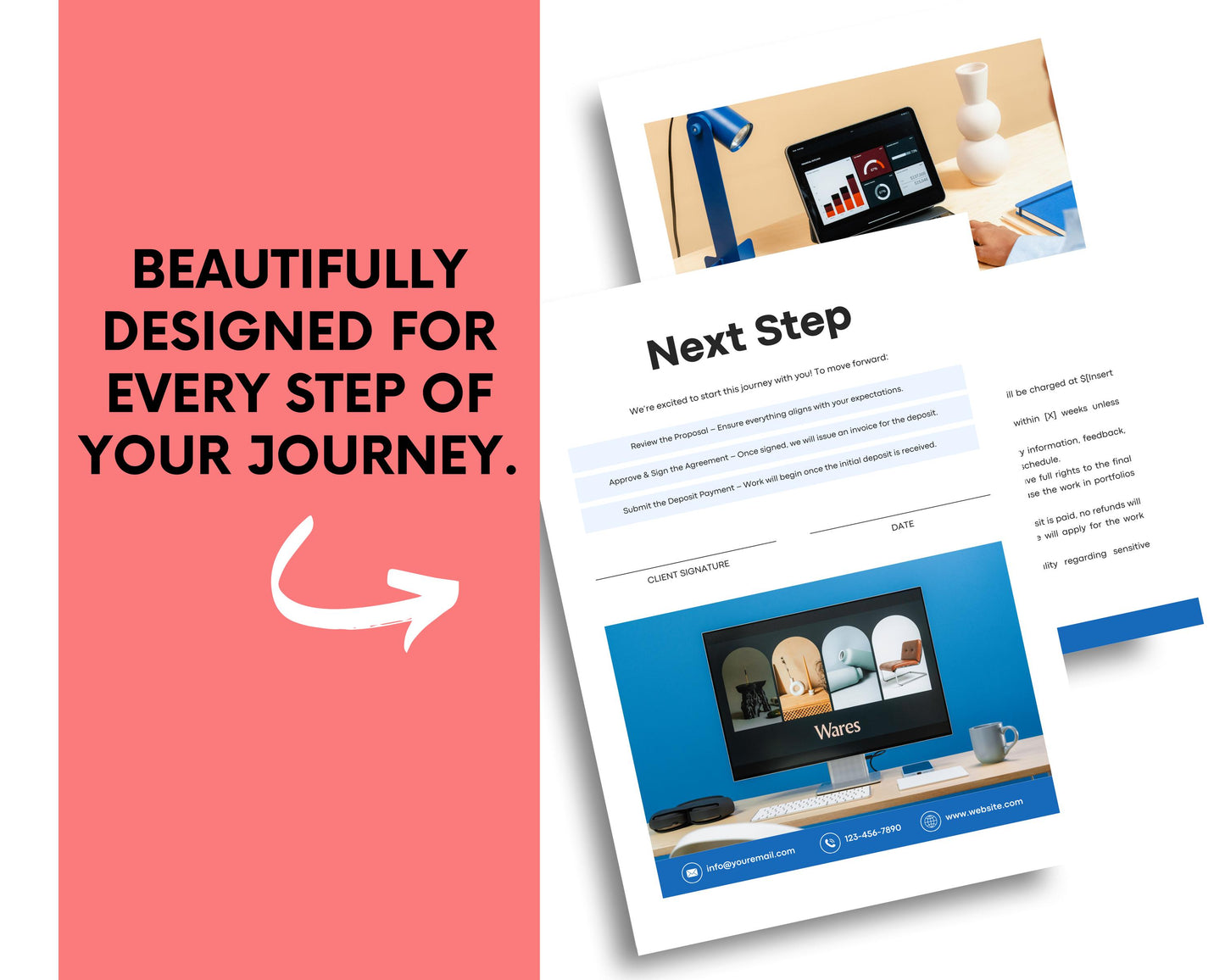 Editable Brand Design Proposal Template | Canva Template for Designers | Client Proposal | Branding Service Contract | Brand Identity PDF