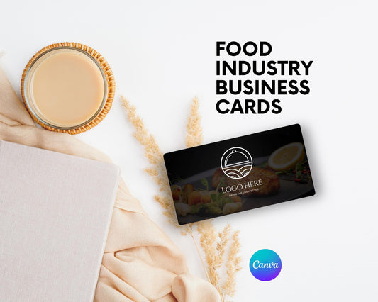 Restaurant Business Card Template | Canva Editable | Chef Contact Card | Catering | QR Code | Culinary Branding Design