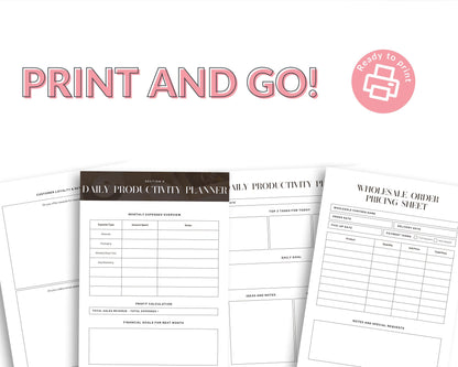 Candle Business Planner | Canva Template + Printable PDF | Small Business Organizer | Inventory, Pricing & Marketing Sheets