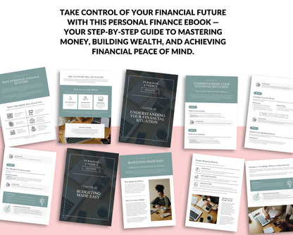 Personal Finance Ebook | Canva Template + Printable PDF | Master Your Money & Build Financial Freedom