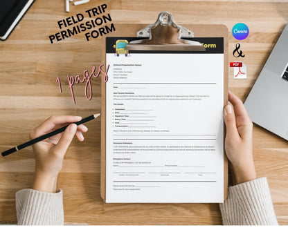 a person holding a clipboard next to a clipboard with a paper on it