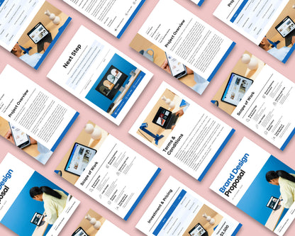 Editable Brand Design Proposal Template | Canva Template for Designers | Client Proposal | Branding Service Contract | Brand Identity PDF