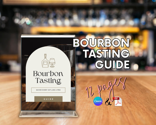 Bourbon Tasting Guide | Printable PDF | Learn to Savour, Score & Host Like a Pro | Whisky Tasting Party Template
