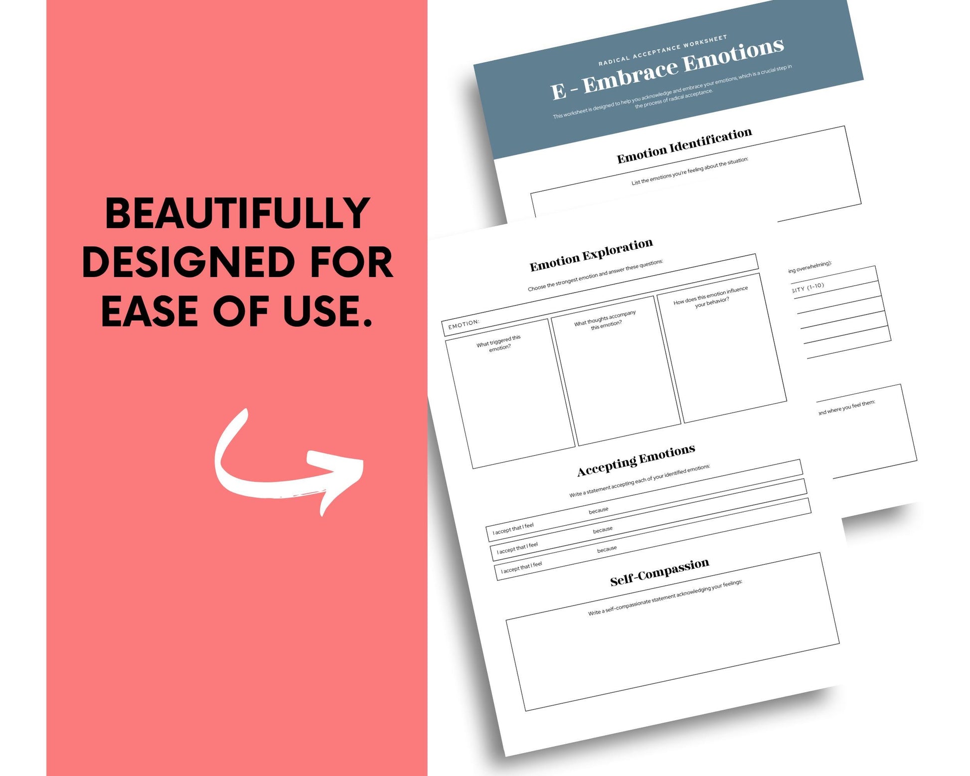 a white and blue graphic with the words, beautifully designed for ease of use